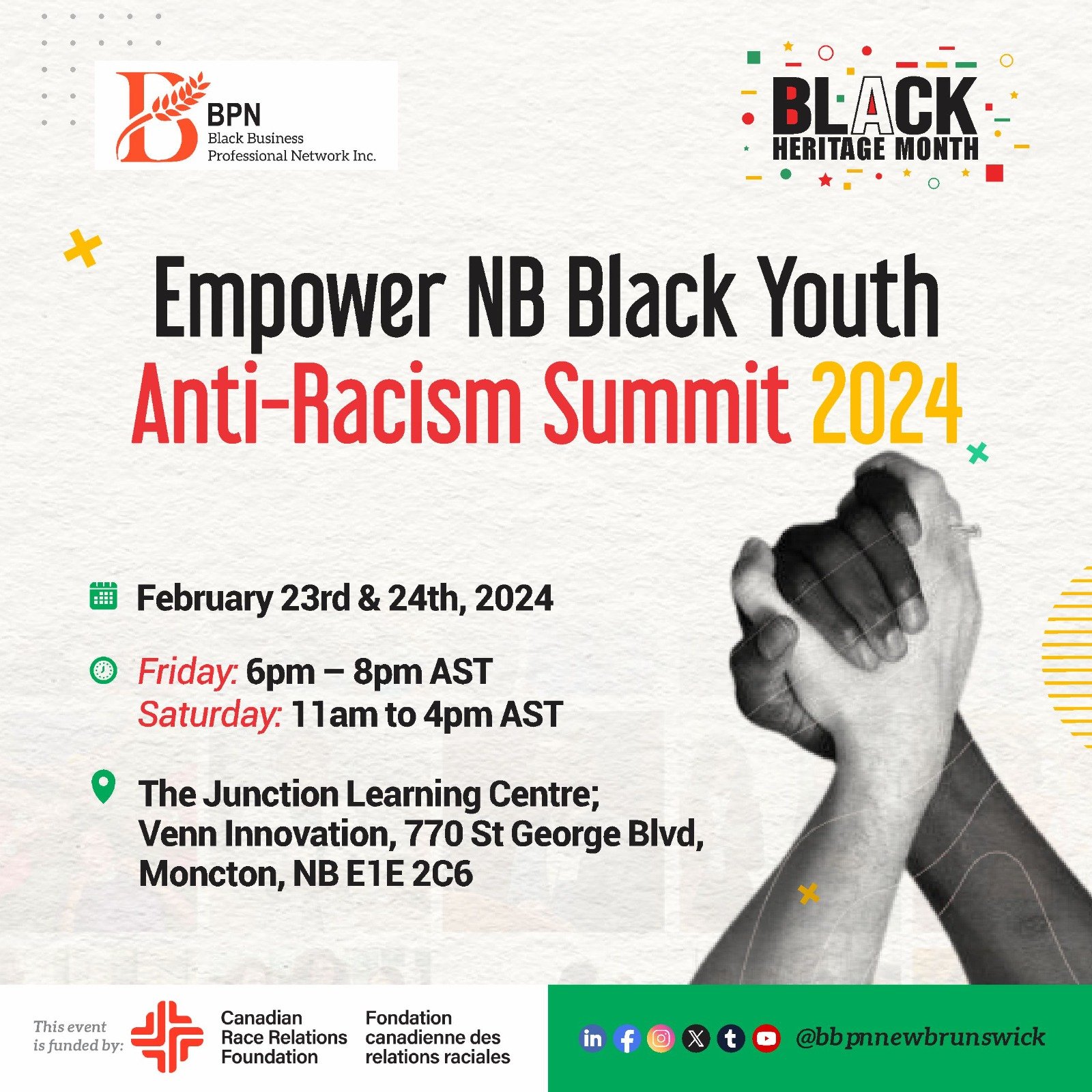 Empower NB Black Youth Anti-Racism Summit 2024