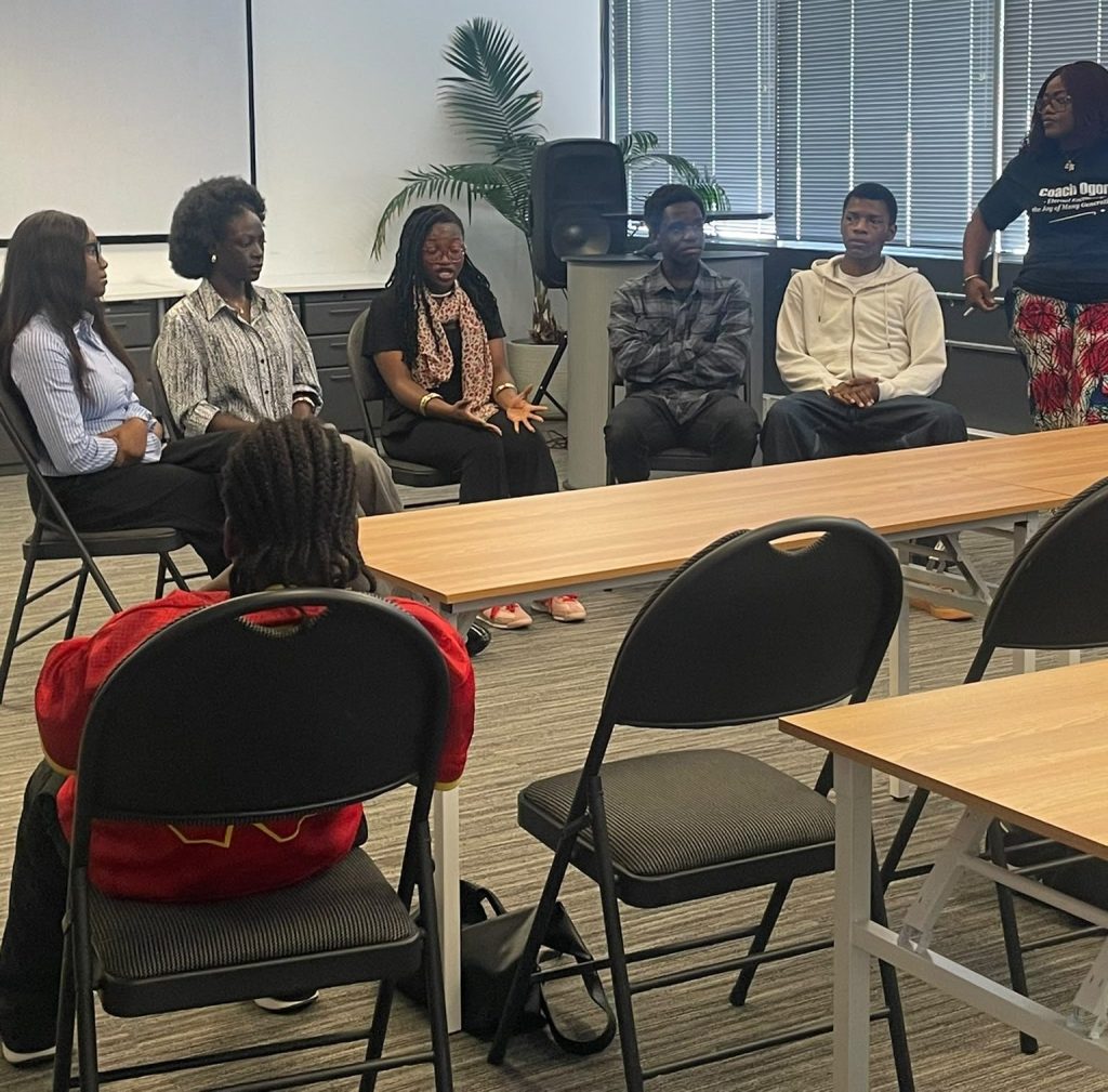 International Youth Day group and speaker