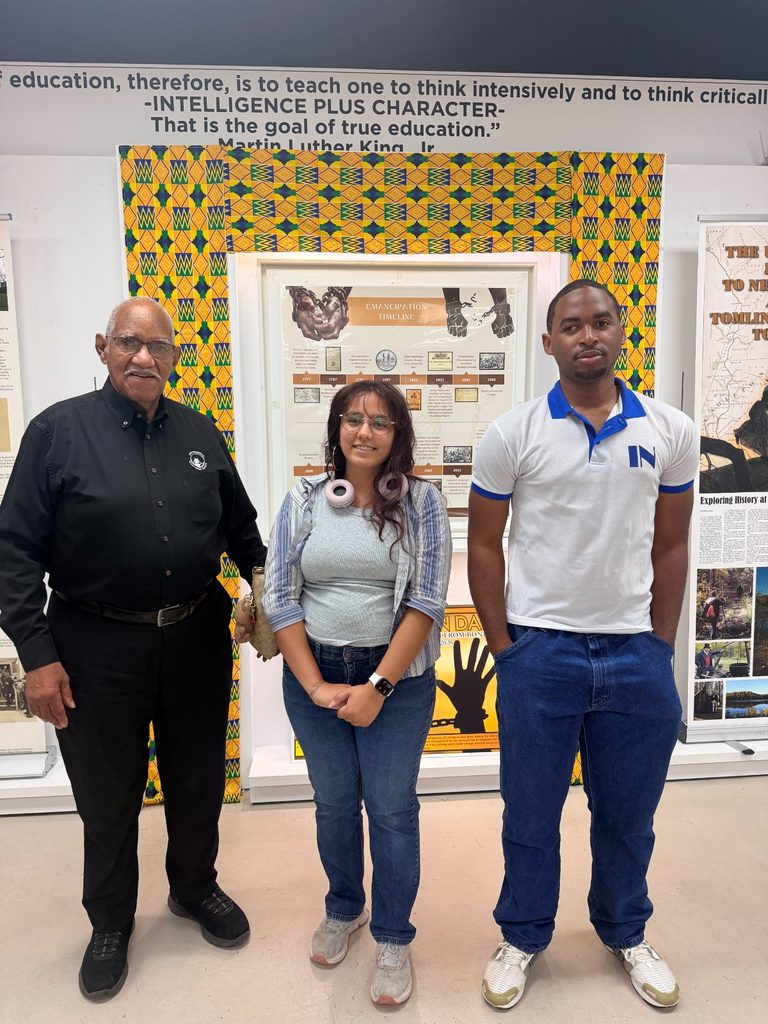 Group picture with Dr. Ralph Thomas, Sheila Kazvini and Djomo Aaron